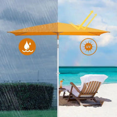 Sekey 180 x 125 cm Balkonschirm Rechteckig mit Schutzhülle, Sonnenschutz UV50+ Sekey