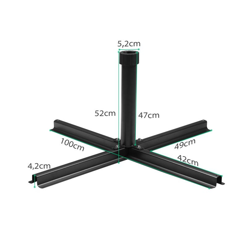 Sekey 38 mm - 48 mm cross stand for parasol