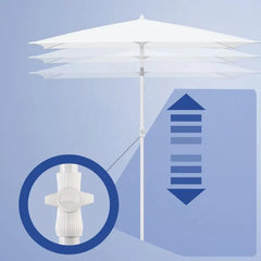 Sekey 180 x 125 cm Balkonschirm Rechteckig mit Schutzhülle, Sonnenschutz UV50+ Sekey