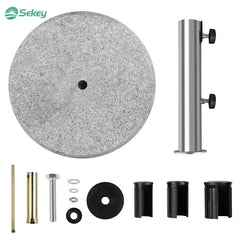 Sekey 25 kg granite parasol base, for parasol pole Ø 22 - 38 mm