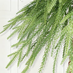 Salcar Künstlicher Weihnachtsbaum mit echtem Holzstamm – 100 % PE, zartgrün – 90 cm / 120 cm, naturgetreu & pflegeleicht