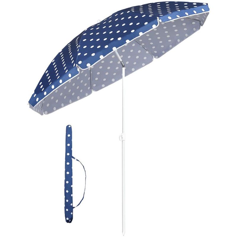 Sekey ∅ 160 cm beach umbrella with protective cover, sun protection UV25+