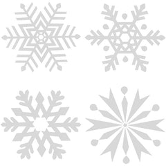 Salcar 100 pcs. snowflake window stickers