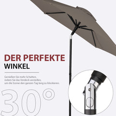 Sekey 180 x 130 cm balcony umbrella rectangular, sun protection UV50+
