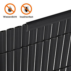 Sekey 5x1m PVC Abschlussleiste für PVC Sichtschutzmatte