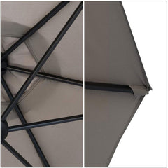 Sekey 270 cm aluminum parasol with crank, sun protection UV50+