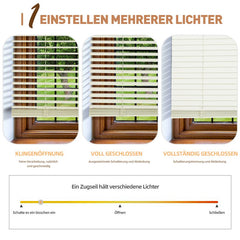 Sekey aluminium blinds without drilling, 25mm aluminium slats, cream