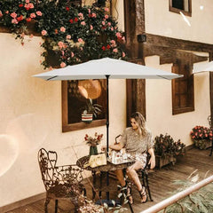 Sekey 300 x 200 cm Alu Sonnenschirm mit Kurbel, Sonnenschutz UV50+ Sekey