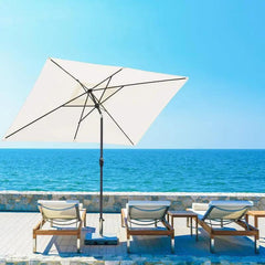 Sekey 300 x 200 cm Alu Sonnenschirm mit Kurbel, Sonnenschutz UV50+ Sekey