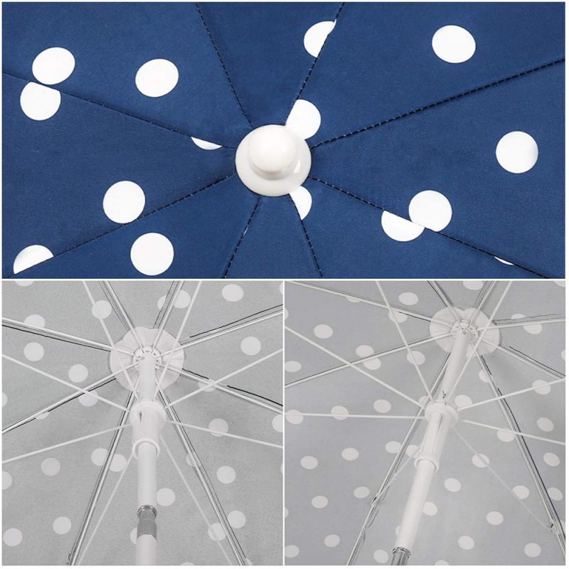 Sekey ∅ 160 cm beach umbrella with protective cover, sun protection UV25+