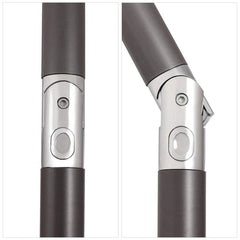 Sekey 200 x 125 cm balcony umbrella rectangular with protective cover, sun protection UV50+