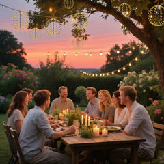 Salcar Solar LED Globe String Lights, Warm White – 30 cm Ø with 120 LEDs, 8 Modes &amp; Remote Control, USB &amp; Solar Powered, IP44 Waterproof, for Garden &amp; Christmas