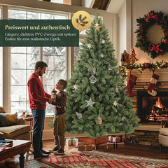 Salcar 120cm/150cm/180cm/210cm Künstlicher Weihnachtsbaum, Korea-Tanne, mit 730/1066  PVC-Nadeln Salcar