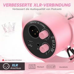 FIFINE Dynamisches XLR & USB Studio Mikrofon – Profi Podcast Mikrofon für PC, Mac, PS4/PS5, Streaming, Gaming & Aufnahmen mit Nierencharakteristik und DSP-Funktionen,K688