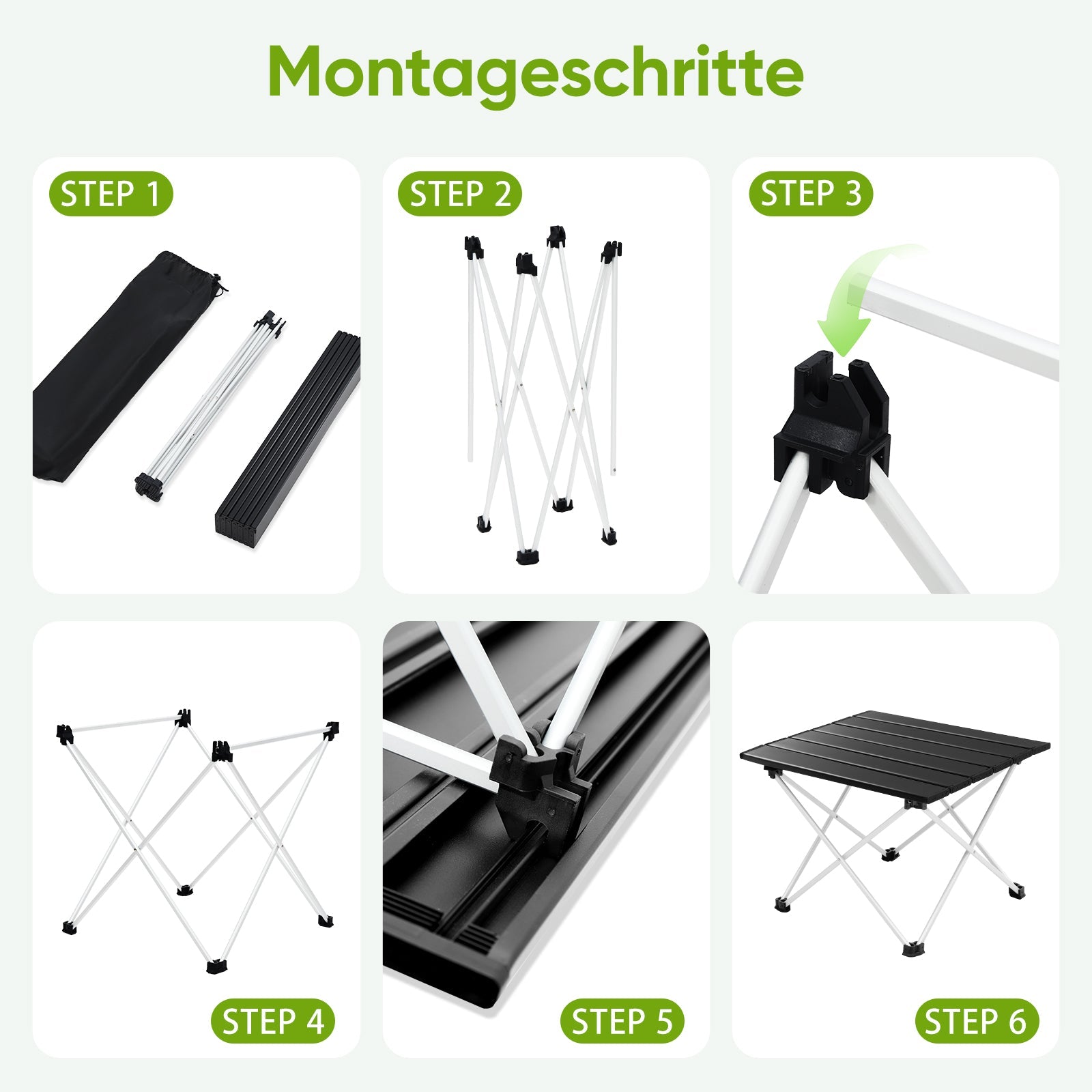 campingtisch zum einhängen Sunula Klappbarer Campingtisch, Ultraleicht 1,7 kg, 30 kg Tragkraft, – sekeymall
