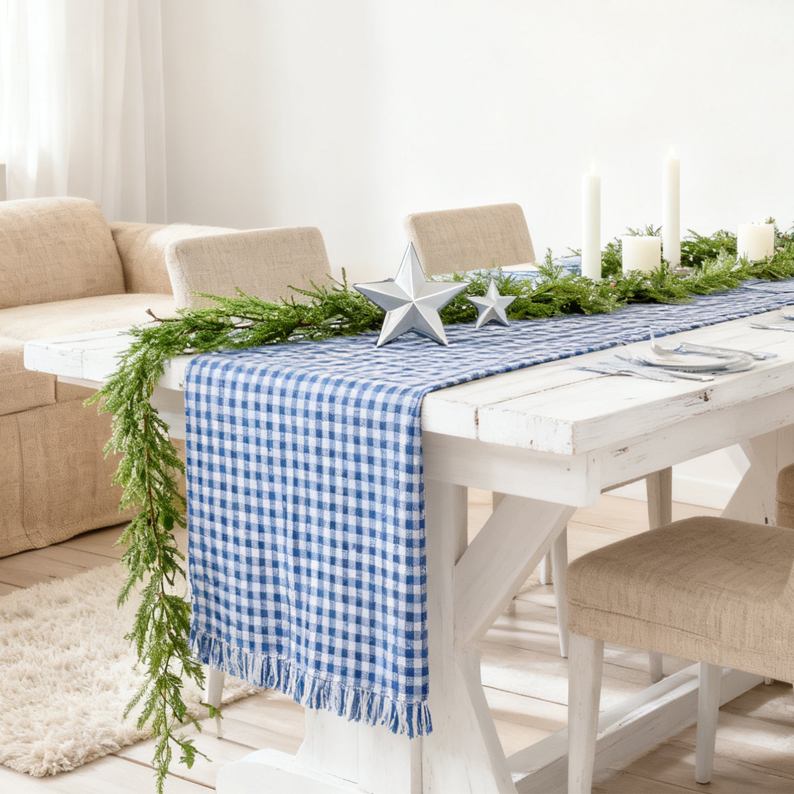 SALCAR Künstliche Weihnachtsgirlande aus 100 % PE – Realistische Tannengirlande für Wand, Tür & Kamin – Langlebig & wiederverwendbar