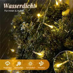 Salcar LED Lichterkette mit 5m/10m/15m/20m Länge – 50–300 LEDs, Fernbedienung, 8 Modi, Timer & IP44 Wasserdicht, für Weihnachtsdeko, Party, Hochzeit, Garten – Warmweiß