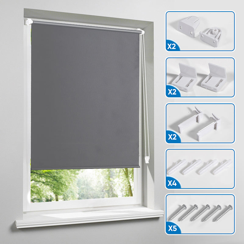 Sekey blackout blind, double-sided, same color and no drilling, dark gray