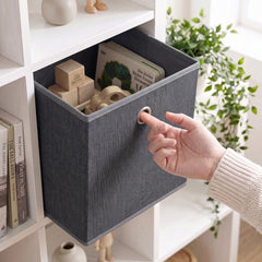 Sekey 6er Set Aufbewahrungsboxen 30 × 30 × 30 cm – Faltbare Stoffboxen mit Griff für Regal & Schrank