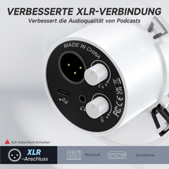 FIFINE Dynamisches XLR & USB Studio Mikrofon – Profi Podcast Mikrofon für PC, Mac, PS4/PS5, Streaming, Gaming & Aufnahmen mit Nierencharakteristik und DSP-Funktionen,K688