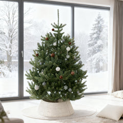 Salcar Artificial Christmas Tree Nordmann Fir – Ultra-realistic, 180 cm / 210 cm with 1118 / 1512 tips, Dense &amp; Robust, For Indoor &amp; Outdoor Use