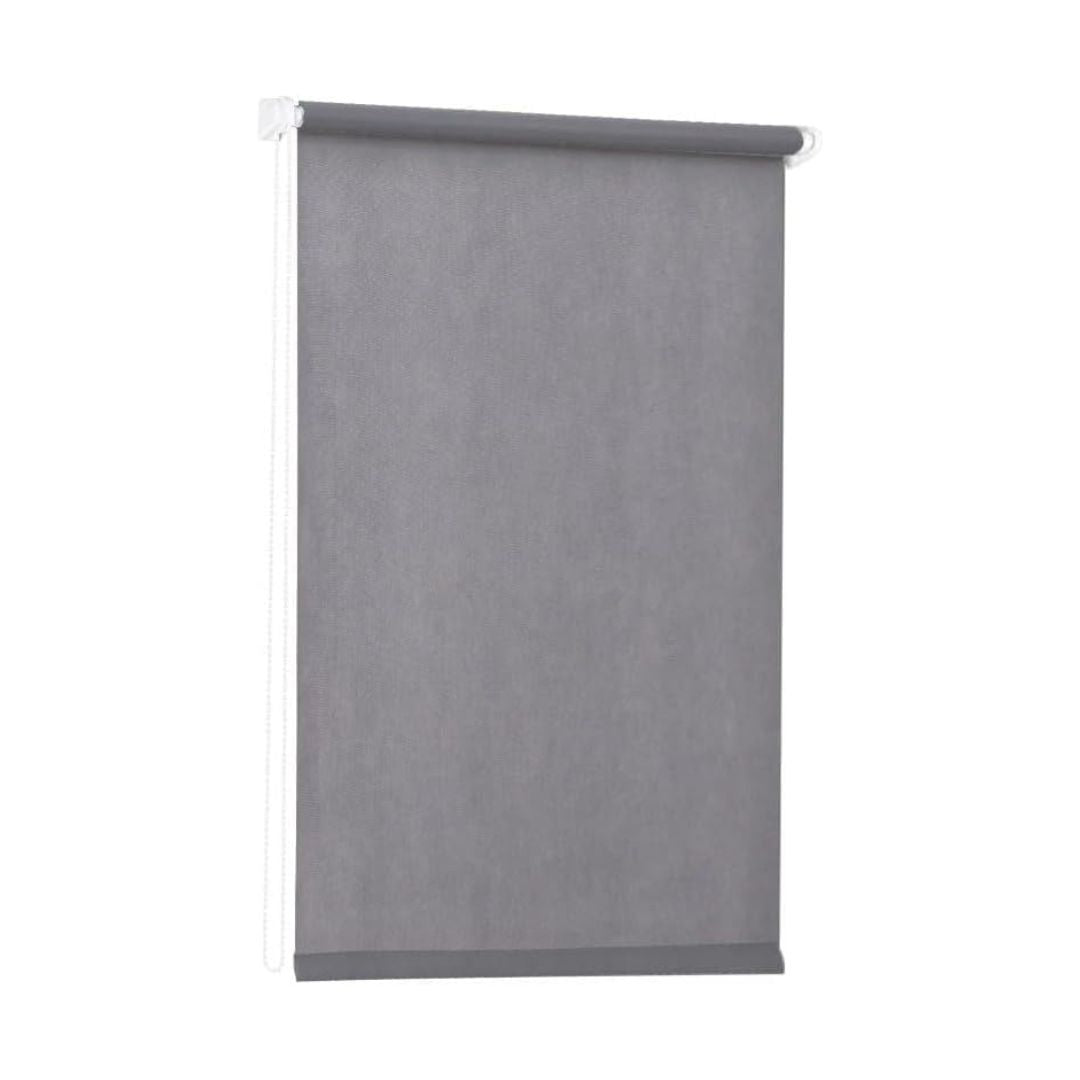 Sekey Verdunklungsrollo ohne Bohren, Klemmfix Seitenzugrollo aus Vliesstoff, 90 % Lichtundurchlässig, Grau
