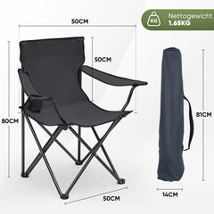 Sunula faltbarer Campingstuhl, ultraleicht, 1,65 kg, mit Getränkehalter, Tragetasche, kompakt klappbar, ideal für Camping, Garten und Ausflüge