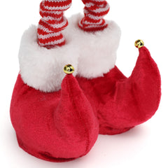 Salcar Weihnachtsjunge 60–90 cm – Stehende Weihnachtsfigur mit teleskopierbaren Beinen, Rote Kleidung & Zipfelmütze, Weihnachtsdeko für Wohnzimmer & Kinderzimmer