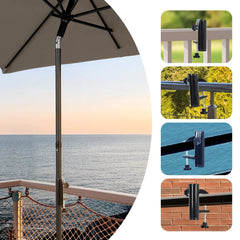 Sekey 200 x 125 cm Balkonschirm Rechteckig mit Balkongeländer, Sonnenschutz UV50+ Sekey