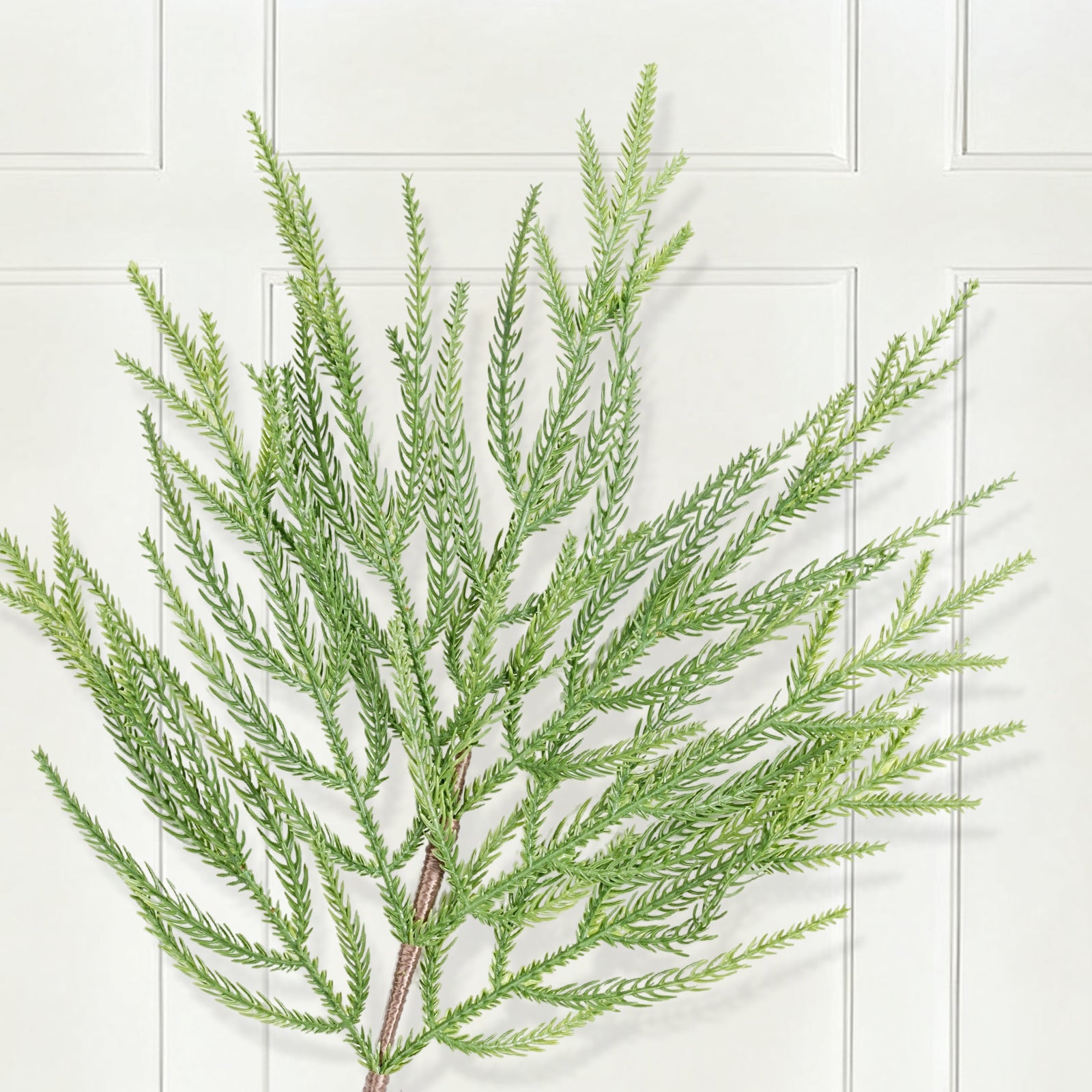 Salcar Künstlicher Weihnachtsbaum mit echtem Holzstamm – 100 % PE, zartgrün – 90 cm / 120 cm, naturgetreu & pflegeleicht