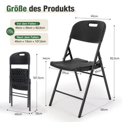 Sekey Klappstuhl Holzmaserung – Klappbare Gartenstühle für Balkon, Terrasse & Garten (2er, 4er & 6er Sets)