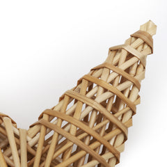 Salcar Christbaumspitze Strohstern Weihnachtsbaum Dekoration für Weihnachten, Tannenbaumspitze für den Christbaum, 25cm