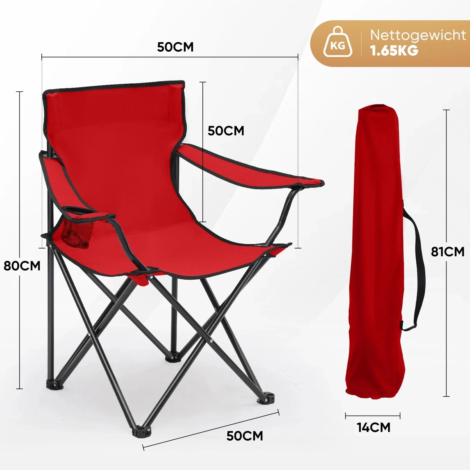 campingstuhl faltbar rot Sunula faltbarer Campingstuhl, ultraleicht, 1,65 kg, mit – sekeymall