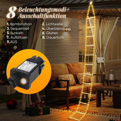 Salcar 3m LED Santa Claus Ladder Light Chain