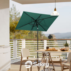 Sekey 180 x 130 cm balcony umbrella rectangular, sun protection UV50+