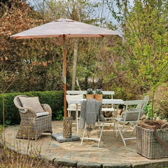 Sekey 200 x 150 cm Holz Sonnenschirm Rechteckig, Sonnenschutz UV50+ Sekey