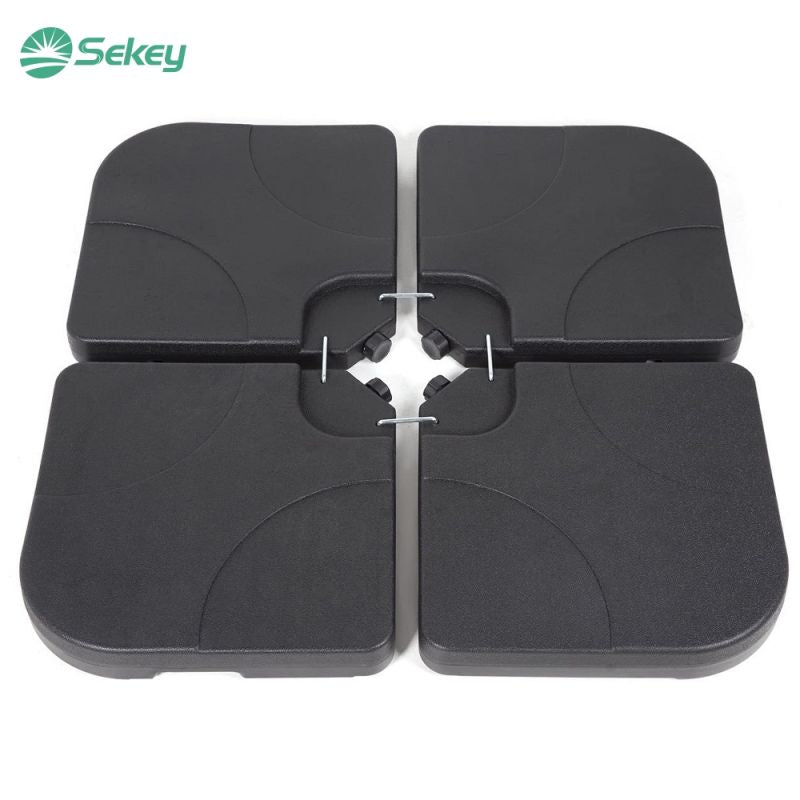 Sekey 4-piece umbrella weight for cantilever umbrella, fillable up to 80 kg