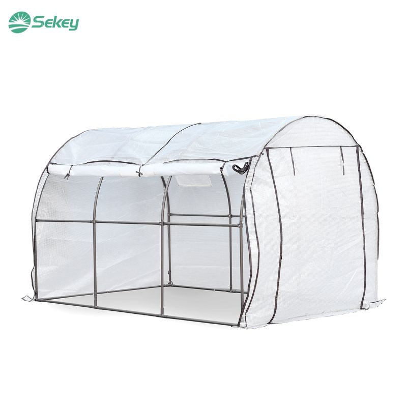 Sekey walk-in foil tunnel with roll-up side wall, 300 cm x 200 cm x 190 cm