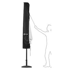 Sekey 190 x 30/50 cm protective cover for 350 cm parasol, made of polyester fabric