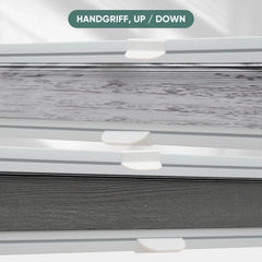 Sekey Wabenplissee ohne Bohren, Verdunkelung, Rollo mit Blumen- & Blätterdruck, stilvolles Plissee für Fenster SEKEYMALL