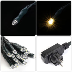 Salcar 2 m LED Lichterkette für Weihnachtsbaum, mit 8 Strängen, 280 LEDs, 31V GS-zertifizierte Stromversorgung