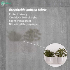 Sekey balcony privacy screen made of 220 g/m² HDPE, light grey