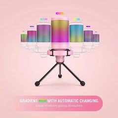 Fifine USB Kondensator Mikrofon mit Ständer und Stummschalttaste, A6V Sekey