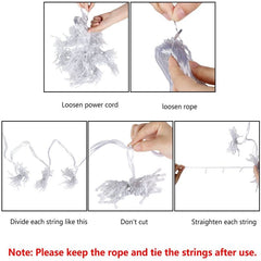 Salcar 3 x 3 m LED Lichtervorhang, 300 LEDs, 31V GS-zertifizierte Stromversorgung
