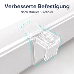 Sekey Schnurloses Doppelrollo Klemmfix - Weiß - Duo Rollo ohne Bohren für Fenster & Türen Sekey