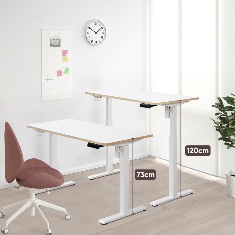 KOWO 120 cm Height Adjustable Desk Electric with Touchscreen and Charger