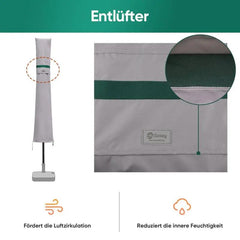 Sekey 190 x 30/50 cm protective cover for 350 cm parasol, made of polyester fabric