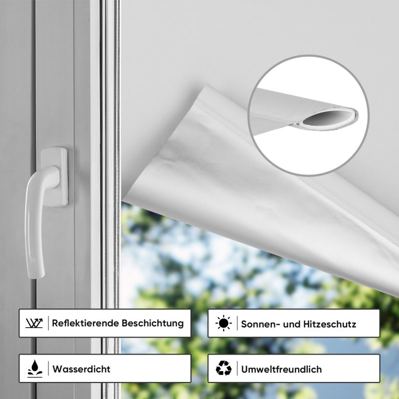 Sekey blackout blind without drilling or with drilling, white