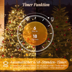 Salcar LED Lichterkette mit 5m/10m/15m/20m Länge – 50–300 LEDs, Fernbedienung, 8 Modi, Timer & IP44 Wasserdicht, für Weihnachtsdeko, Party, Hochzeit, Garten – Warmweiß