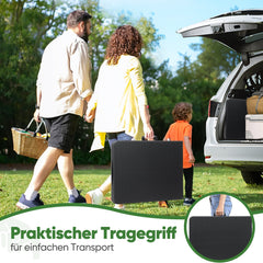 Sekey Klapptisch Gartentisch klappbar – Rattan-Optik/Glatt, wetterfest & tragbar, ideal für Balkon, Garten & Party Sekey